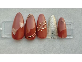 リルモ(RELUMO)/2月定額ネイルデザイン