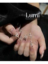 ルミネイル 大宮東口店(Lumi Nail)/レオパードリボンネイル