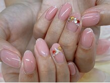 ダブルネイル(Double Nail)/【ほり】可愛い系オフィスネイル