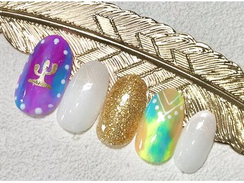 ネイルズガッシュ 大森駅前店(NAILs GUSH)/*エスニックタイダイ*