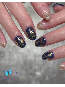 モルフォ 千駄ヶ谷(Morpho)/ネイビー×ゴールドでゴージャス