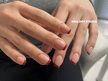 ネイルドットスタジオ 堺筋本町(NAIL DOT STUDIO)/ボルドーフレンチ