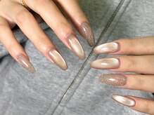 ユニネイル 池袋(Uni Nail)/水光マグ×フラッシュネイル♪