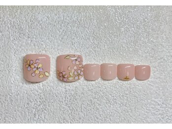 サビーハネイル(Sabiiha nail)/ミラーニュアンスフラワー