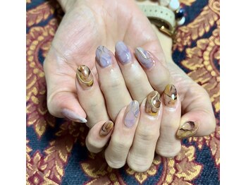 ブランシュ 藤沢(Blanche)/オーダーメイドネイル 薄紫