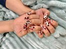 牛柄ネイル