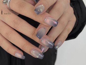 アイネイルズ 吉祥寺店(I nails)/シンプルモードグラデネイル
