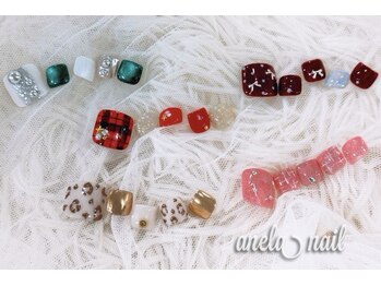 アネラネイル(anela nail)の写真/【冬限定デザイン¥7,780】【specialフットケア＋デザインフリーフットネイル¥12,700】足裏をツルツルケア！