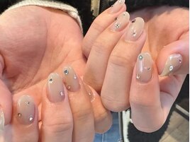 シンプルストーンネイル