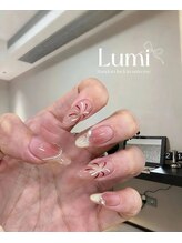 ルミネイル 池袋東口サンシャイン店(Lumi Nail)/レッドフラワーネイル