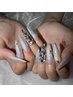 ◆人気No3◆【gel-xチップ長さ出し10本】シンプルアート12,500円→11,500円
