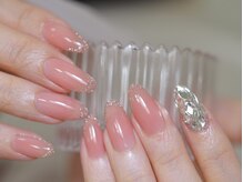 幻之花ネイル/マオジェル　フラッシュフレンチ