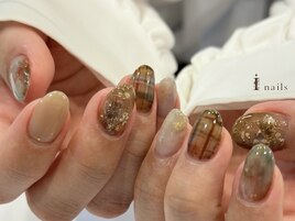 ニュアンス押し花チェック