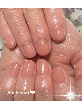 フロージュ ネイル(florjyu nail)/シアーワンカラーnail