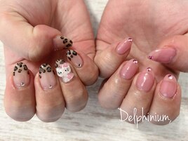 レオパードアシメネイル☆