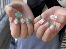 ニコルネイル(nicole nail)/ぷっくり　お花ネイル