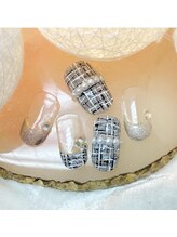 ベリー(berry)/定額¥7500 ツイードネイル