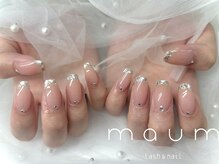 マウム(maum)/ガラスフレンチネイル