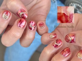 インパクトのあるインクネイル