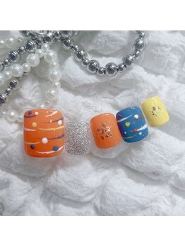 7月フットネイル