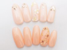 ネイルサロンセレーネ(Selene)/シェル　フラワーネイル