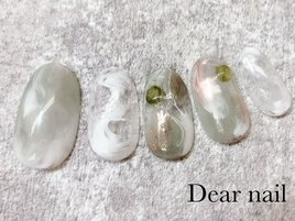 くすみグリーンマーブル