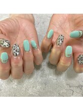 ネイルサロンファストネイルプラス 新宿店(FAST NAIL PLUS)/2023冬　【レオパードネイル】
