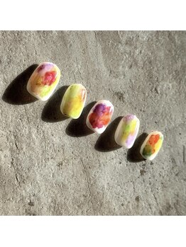 苑琳爪工(erin nail)/カラフルインクネイル