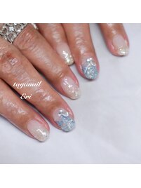 ラメグラデーションネイル