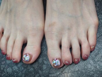ネイルサロン シェル(Nail Salon SHELL)/フット埋め尽くしネイル