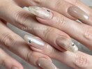 ニュアンス　ベージュネイル