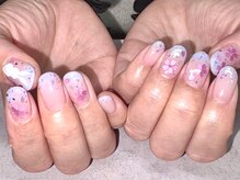 パープルの爪屋/桜ネイル