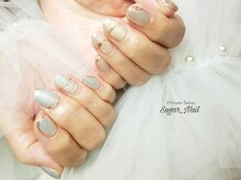 シュガーネイル(sugar nail)/オーロラニュアンスネイル