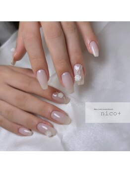 ニコ(nico+)/ホワイトネイル