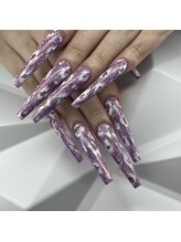 クロスネイル 渋谷店(CROSS nail)/ラメ×ヒョウ柄