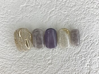 カラネイル 南森町店(calla nail)/マグネット×ミラー