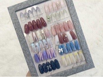 サロン エヌ(SALON N)の写真/【韓国ネイル￥7000～】繊細で透明感のある憧れのデザインも思いのままに♪パーツやカラーも豊富にご用意◎