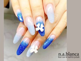 ラメグラデーションスカルプ