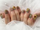 ひまわりネイル