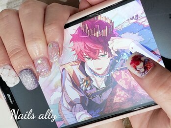 ネイルズアリー 立川店(Nails ally)/痛ネイル×ネイルプリンター×冬