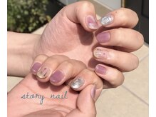 ストーリーアイラッシュアンドネイル(Story)/春のパープルネイル☆