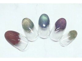 マグネットネイル　カラフル