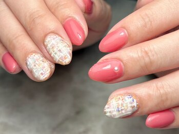 ブリスフルハピネス(Blissful happiness)/もやもやツイードネイル