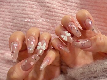マリーネイルズ 心斎橋店(MARIE NAILS)/新規様/9,900 &nbsp;ガーリー 0224a