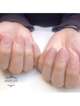 ピオニーネイル(peony nail)/上品ワンカラーネイル