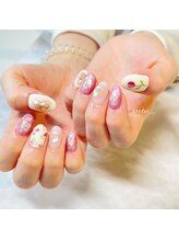 ネイルサロン イントゥ(into_)/チューリップネイル　ピンク