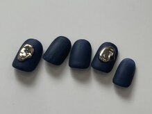 ネイルメゾン 天神店(NAIL MAISON)/ネイビーマットミラー￥7000