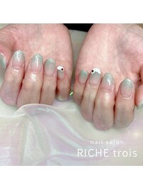クリームソーダネイル