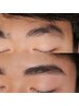 【男性】クセ毛眉に！張り付かない眉パーマ+眉WAX　今だけ☆￥13000→￥8500