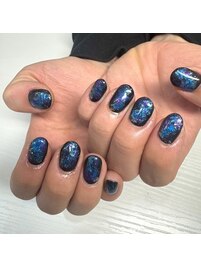 ニュアンスネイル/夜空ネイル